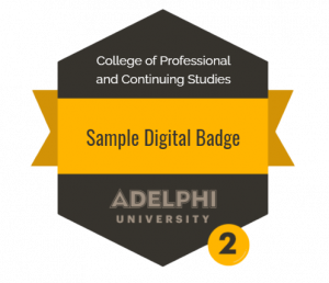 Sample of a Digital Badge: ӰƬ University College of Professional and Continuing Studies